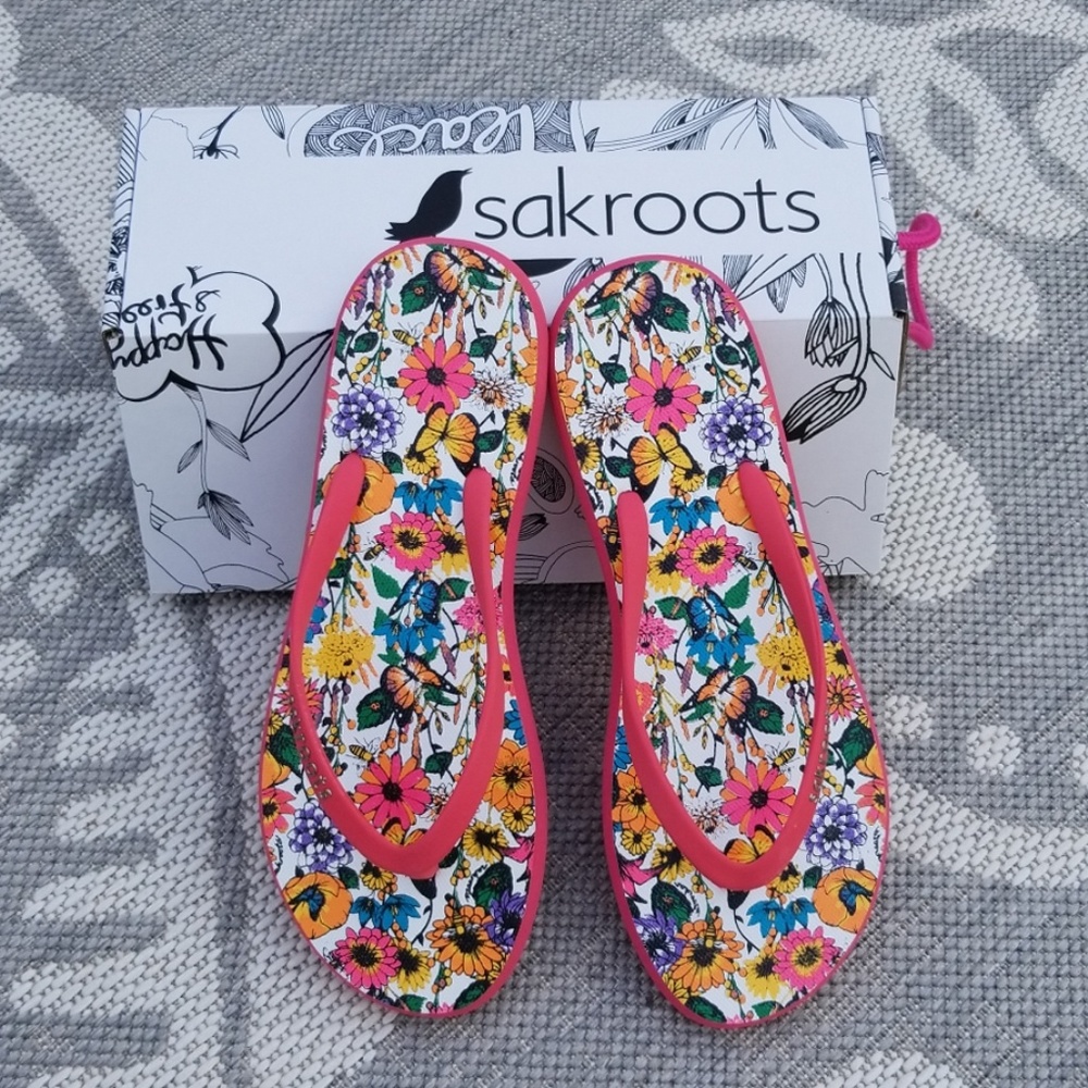 BRAND NEW!! sakroots Encore VLite Flip Flops - Picture 2 of 6